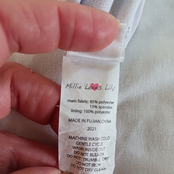 Millie Loves Lily, Baby One Piece, Swimsuit, Ruffled UPF 50 Lined Turtles Summer - Picture 7 of 7